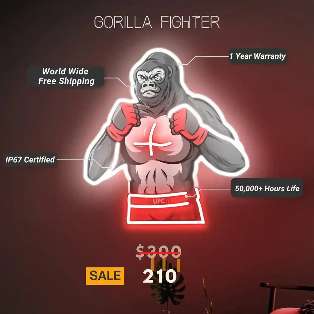 Gorilla Fighter UV Light Benefits by LedNeons.com
