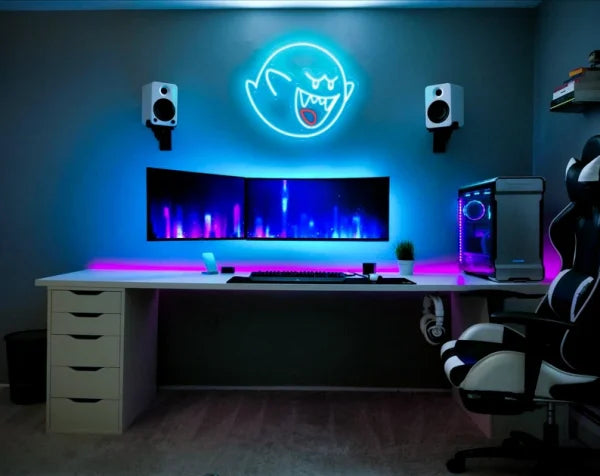 Boo Halloween LED Neon Sign by LEDNeons - creating a fun yet eerie Halloween vibe