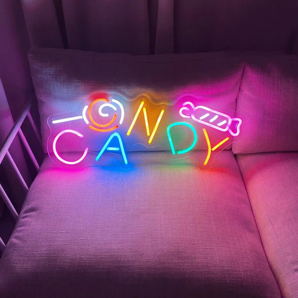 Candy Halloween LED Neon Sign by LEDNeons - with vibrant colors, perfect for Halloween decorations