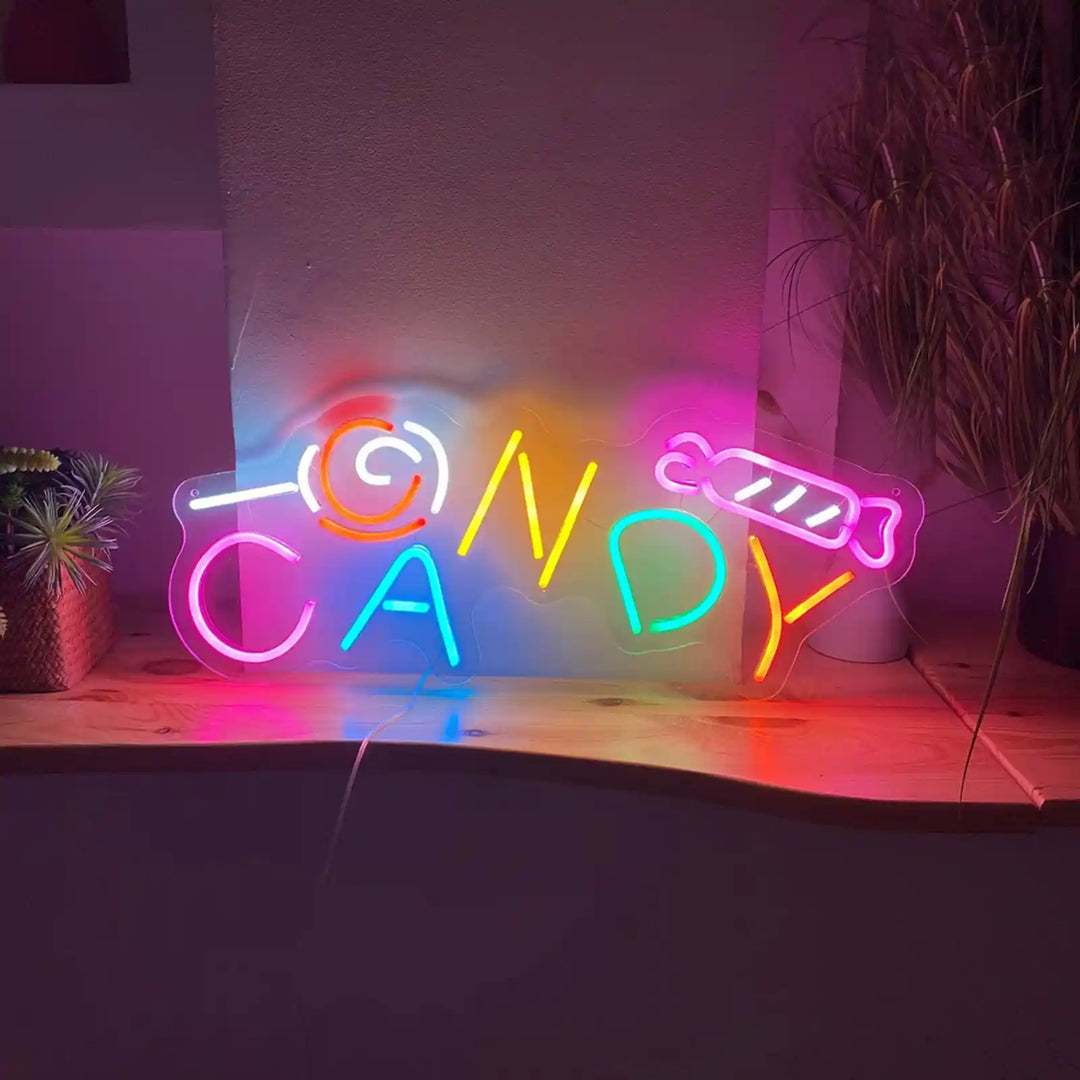 Candy Halloween LED Neon Sign by LEDNeons - with vibrant colors, perfect for Halloween decorations