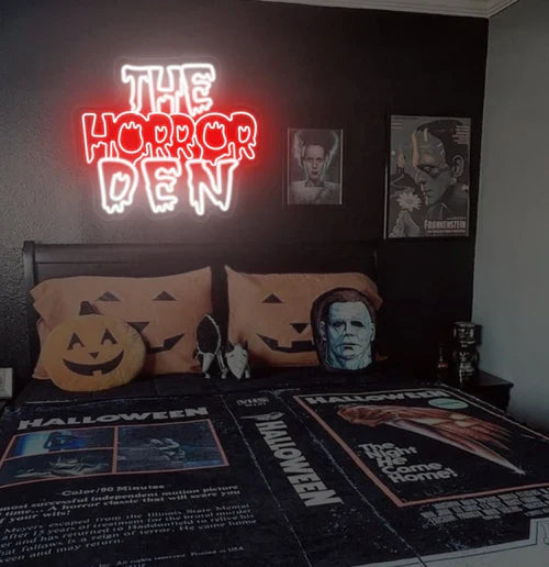THE HORROR DEN Halloween LED Neon Sign by LEDNeons  - Room