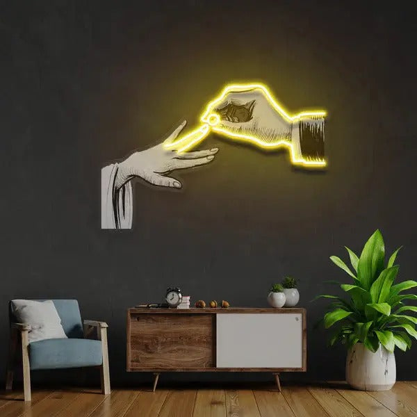 Hands and Ring UV Light by LEDNeons 