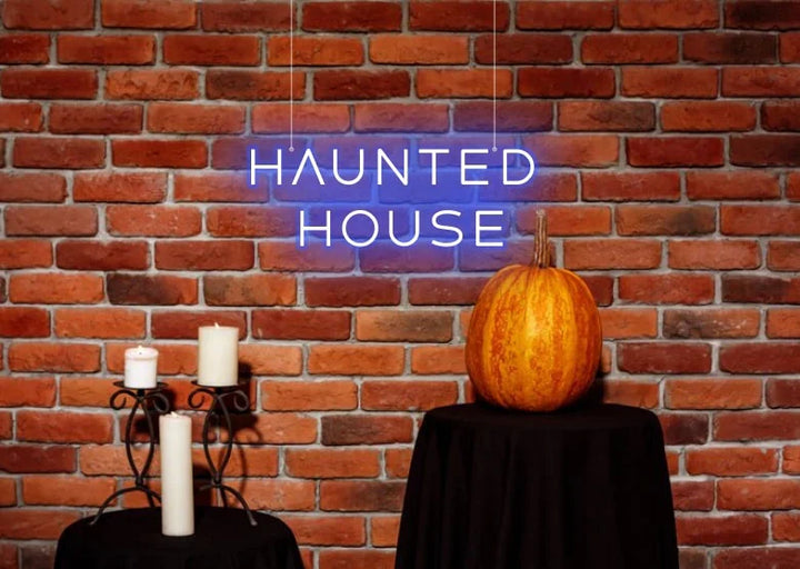 Haunted House Halloween LED Neon Sign by LEDNeon's  - Transform your space with Halloween LED Neon Sign