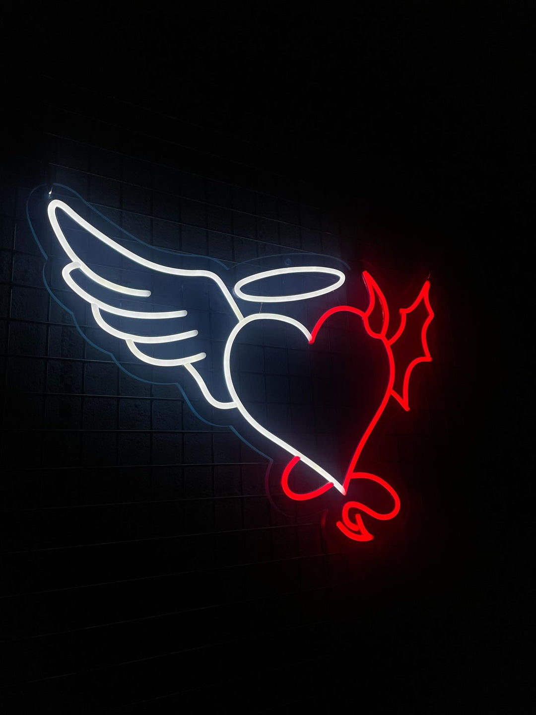 Heart Wings Valentine's Day Neon Sign by LEDNeons - adding warmth and love to any setting