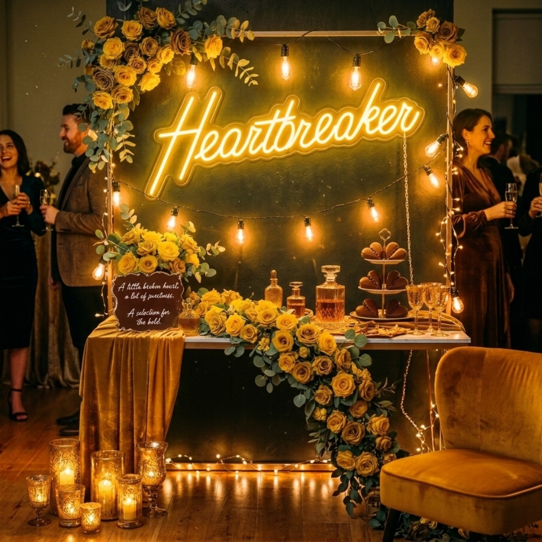 Heartbreaker Valentine's Day Neon Sign by LEDNeons - Perfect for Lovers 