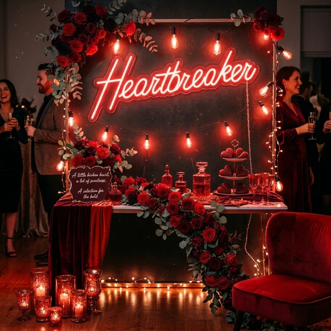 Heartbreaker Valentine's Day Neon Sign by LEDNeons - Perfect for Lovers 
