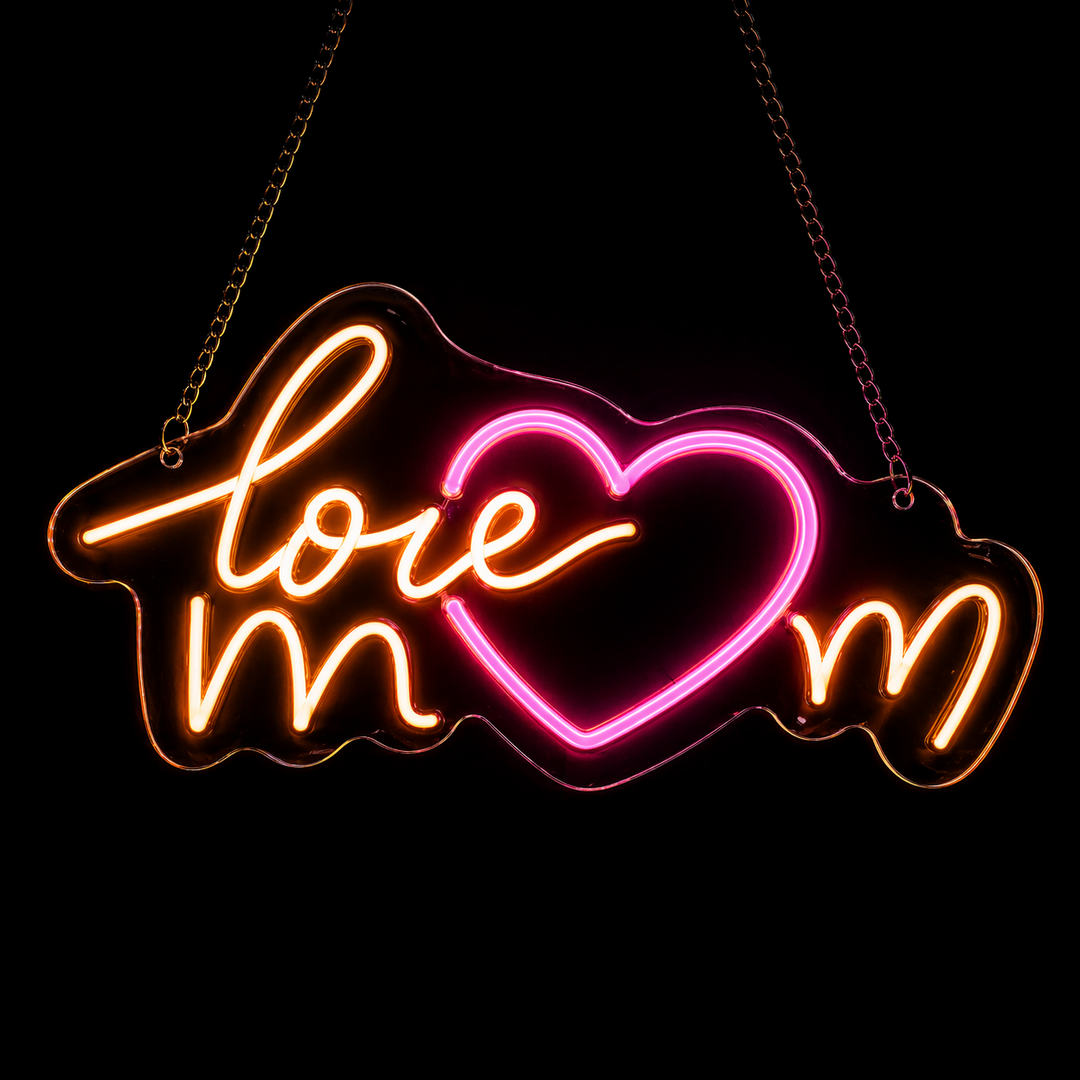premium love mom neon sign