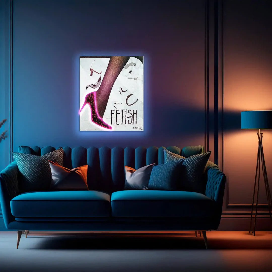 Heels under UV Neon Light by LEDNeons 
