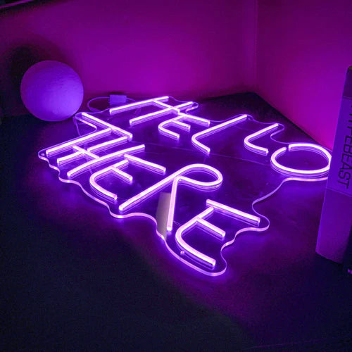 Hello There Halloween LED Neon Sign by LEDNeon's  - Transform your space with Halloween LED Neon Sign
