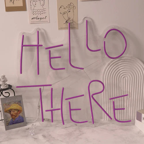 Hello There Halloween LED Neon Sign by LEDNeon's  - Transform your space with Halloween LED Neon Sign