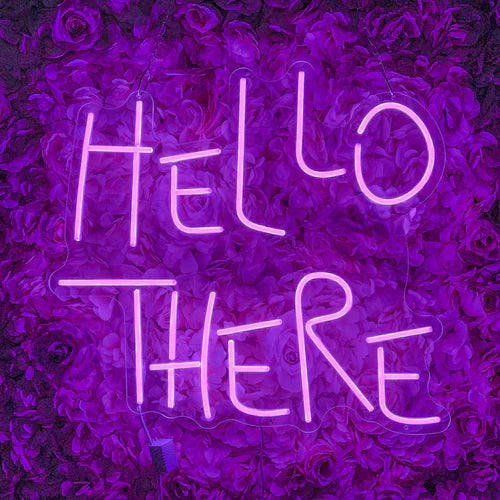 Hello There Halloween LED Neon Sign by LEDNeon's - Transform your space with Halloween LED Neon Sign