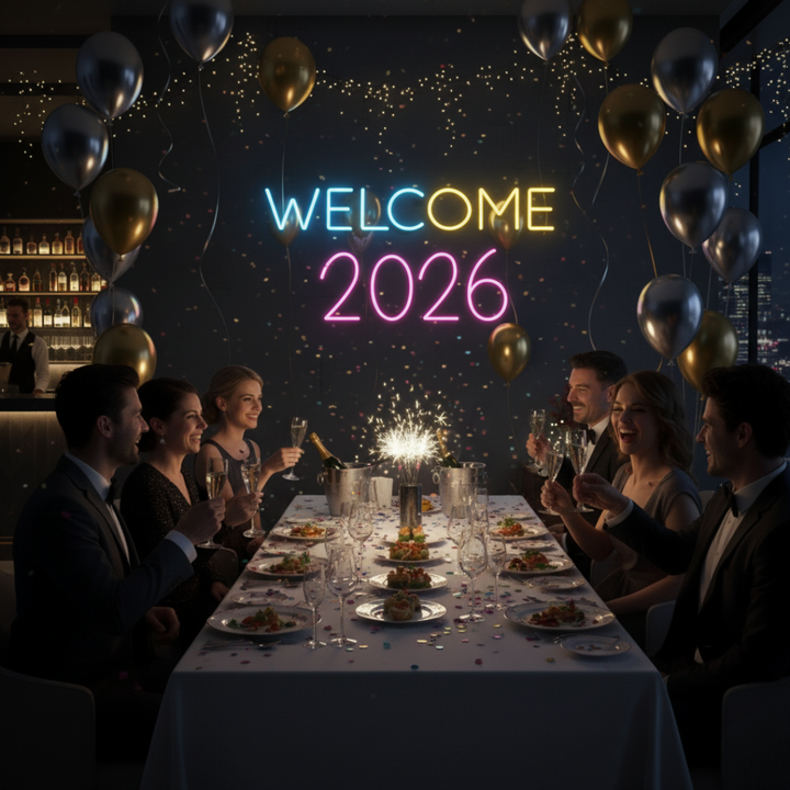 Hello 2026 LED Neon Sign by LEDNeons – New Year Party LED Wall Light Décor