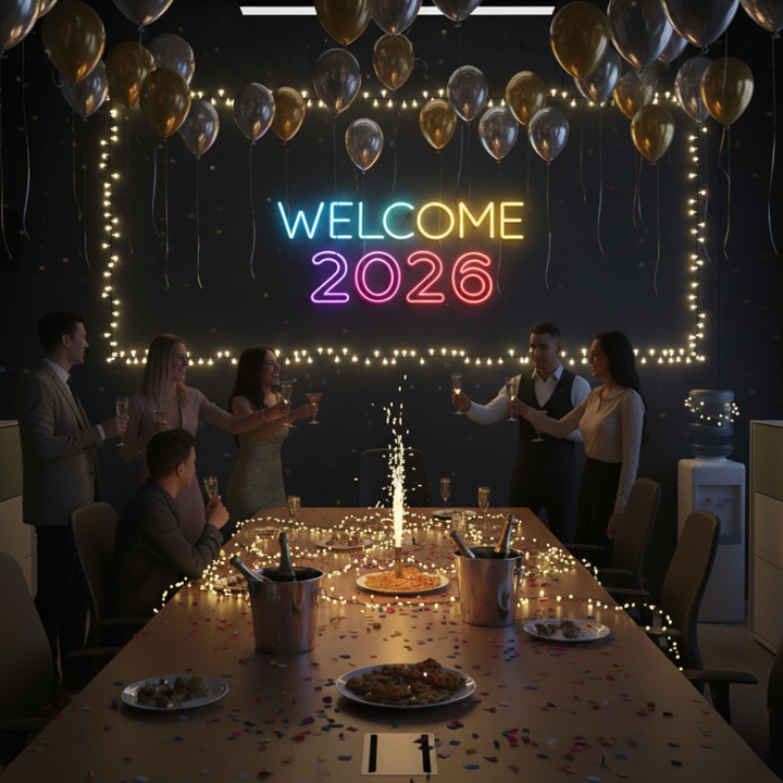 Hello 2026 LED Neon Sign by LEDNeons – New Year Party LED Wall Light Décor