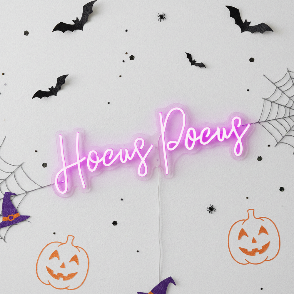 Hocus Pocus Halloween LED Neon Sign by LEDNeons