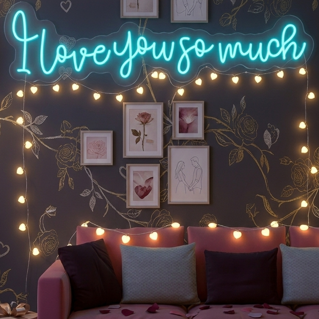 I Love You So Much Valentine's Day Neon Sign by LEDNeons - adding warmth and love to any setting
