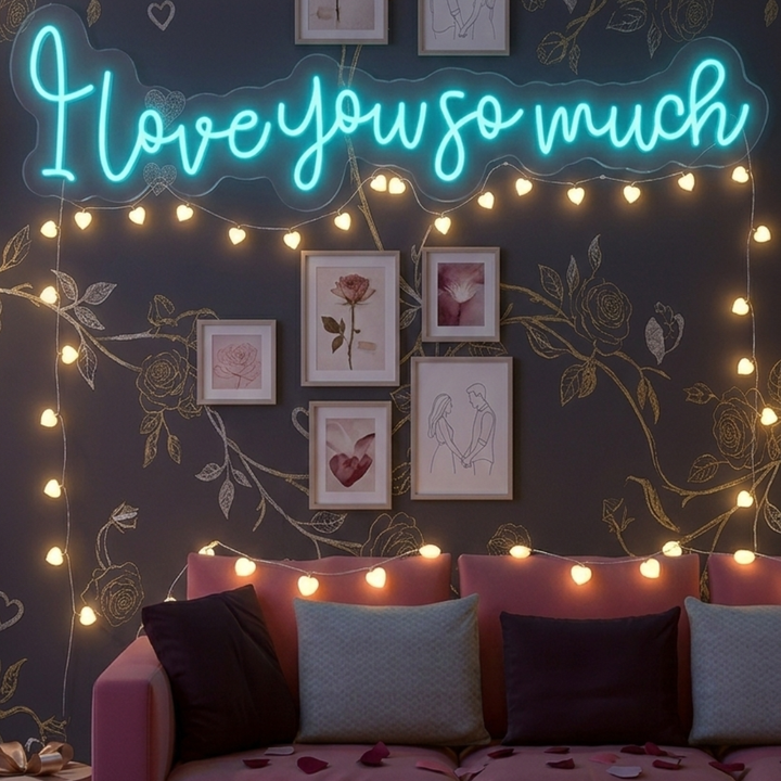 I Love You So Much Valentine's Day Neon Sign by LEDNeons - adding warmth and love to any setting
