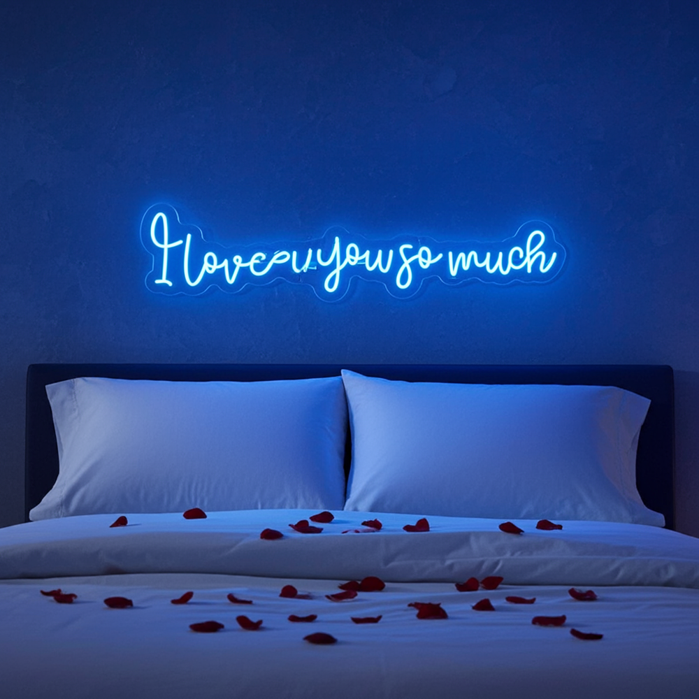 I Love You So Much Valentine's Day Neon Sign by LEDNeons - adding warmth and love to any setting