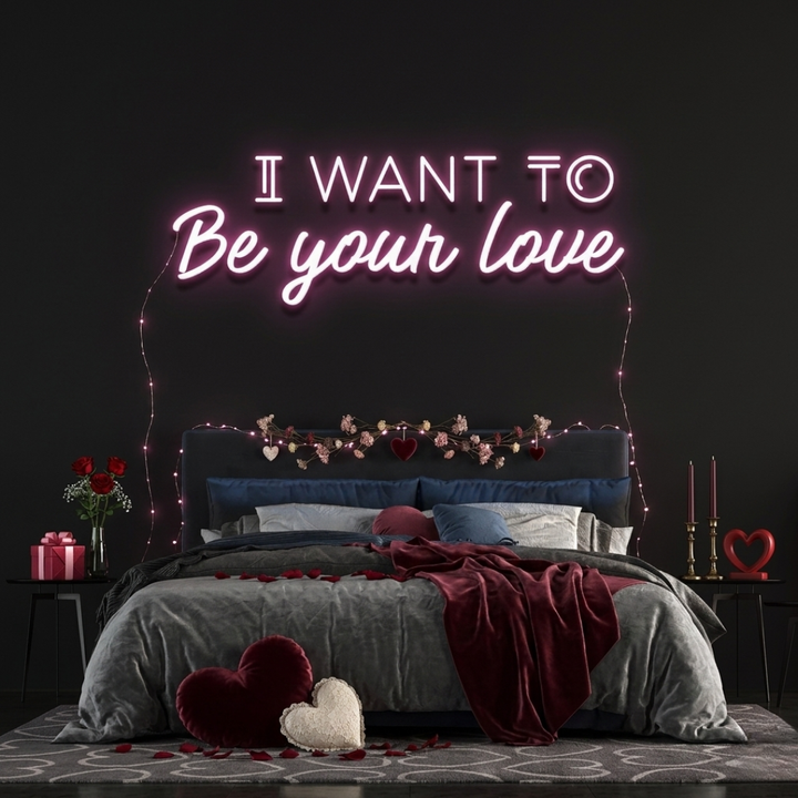 I Want To Be Your Lover Valentine's Day LED Neon Sign from LEDNeons - designed for Valentine’s celebrations.