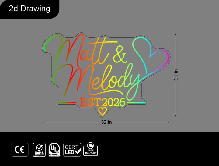 Custom Neon sign for Matt