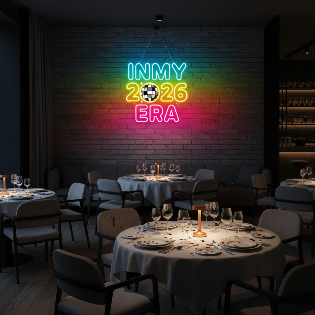 In My 2026 Era Neon Sign by LEDNeons – Trendy LED wall sign for modern décor and celebrations