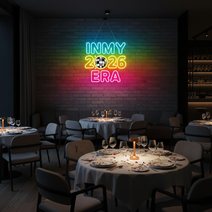 In My 2026 Era Neon Sign by LEDNeons – Trendy LED wall sign for modern décor and celebrations