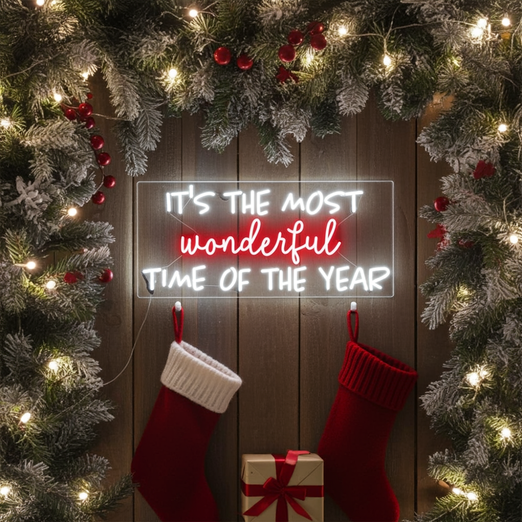 It’s the Most Wonderful Time of the Year Neon Sign by LEDNeons 