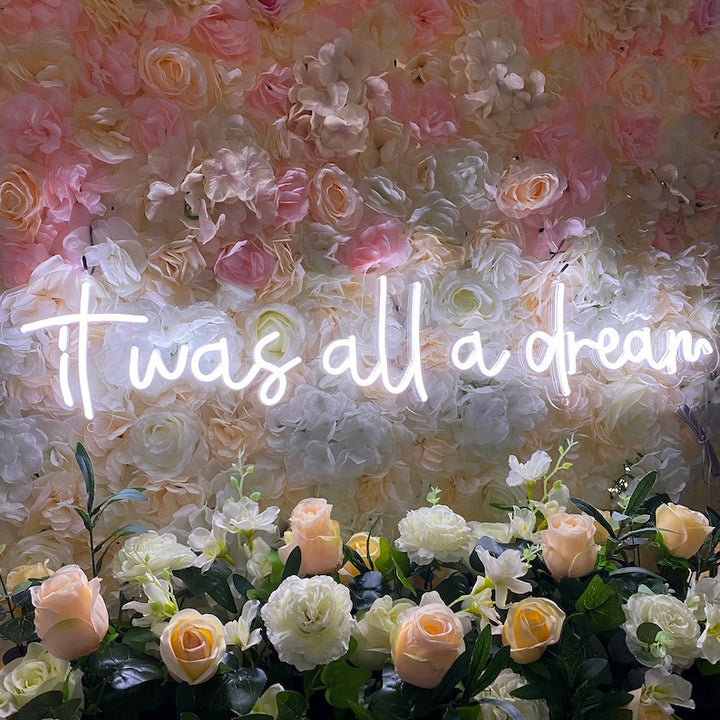 It was all a Dream Wedding LED Neon Sign  by LEDNeons  -  Cool White
