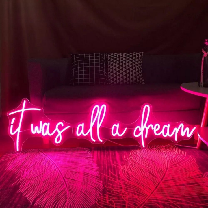 It was all a Dream Wedding LED Neon Sign  by LEDNeons 
