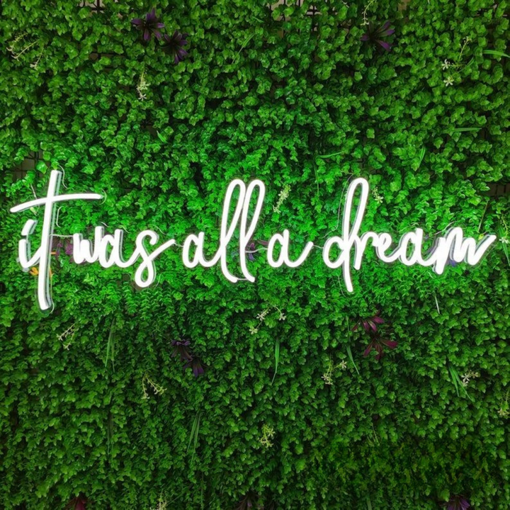 It was all a Dream Wedding LED Neon Sign by LEDNeons 