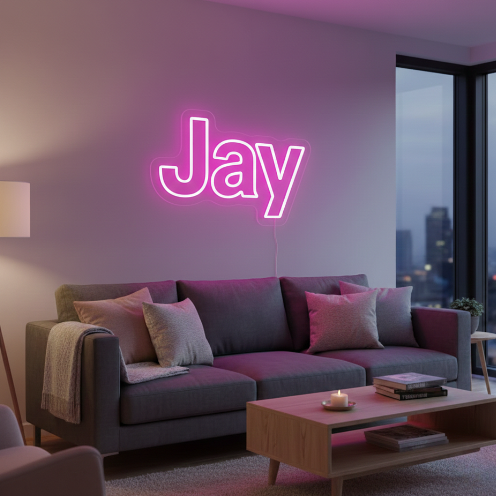 Jay Name LED Neon Sign by LEDNeons 
