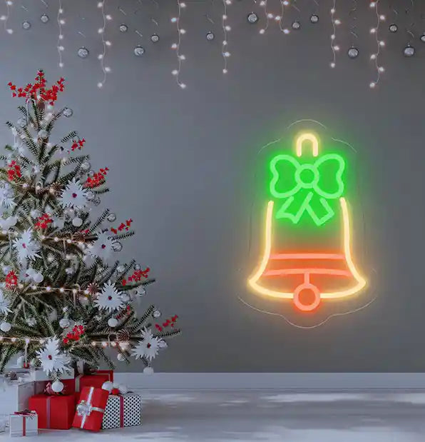 Jingle Bells Neon Light by LEDNeons - colorful lights to bring a festive touch to your Christmas celebrations.