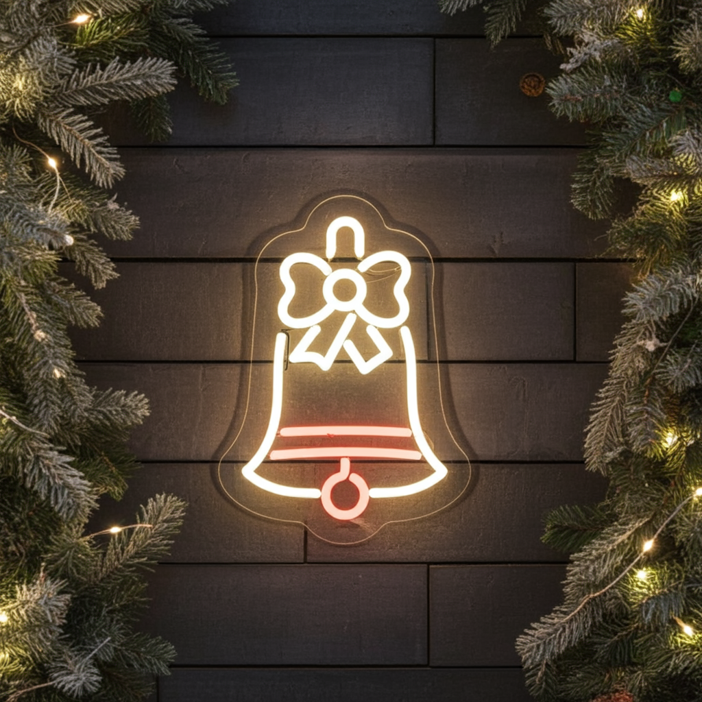 Jingle Bells Neon sign by LEDNeons - colorful lights to bring a festive touch to your Christmas celebrations.