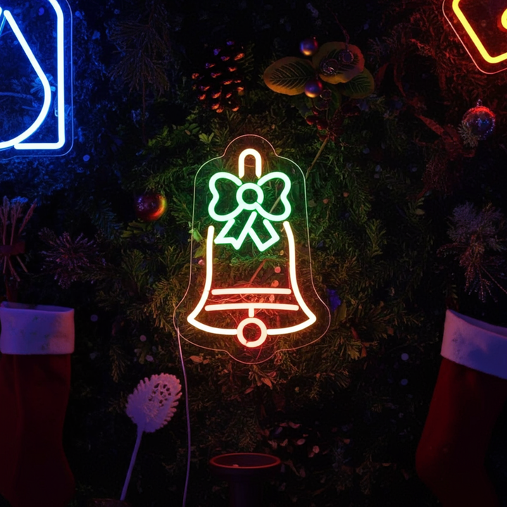 Jingle Bells Neon sign by LEDNeons - colorful lights to bring a festive touch to your Christmas celebrations.