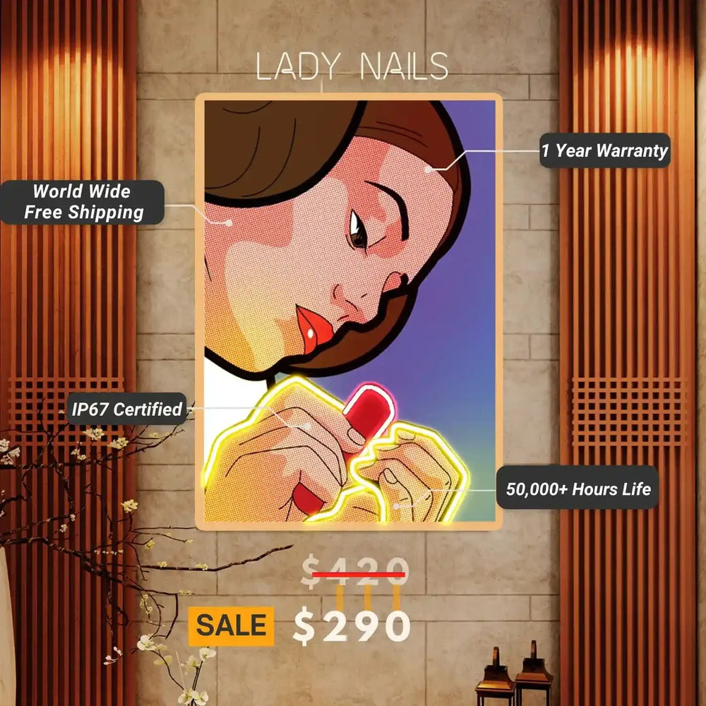 Lady Nails UV Light Specifications by LedNeons.com 