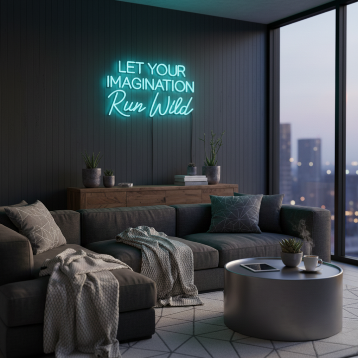 Let Your Imagination Run Wild inspirational LED Neon Sign by LEDneons 