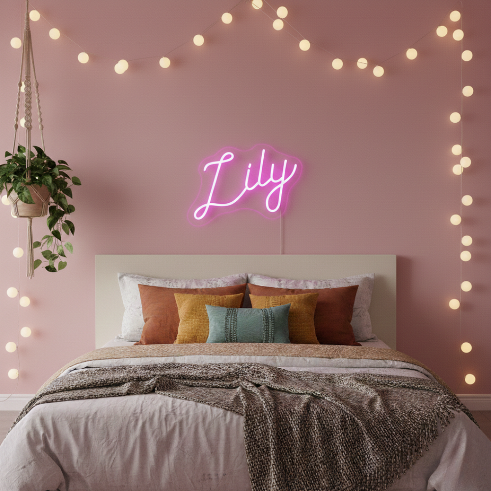 Lily Name LED Neon Sign by LEDNeons - Decor your Space with This Personalized Bright Neon Sign.