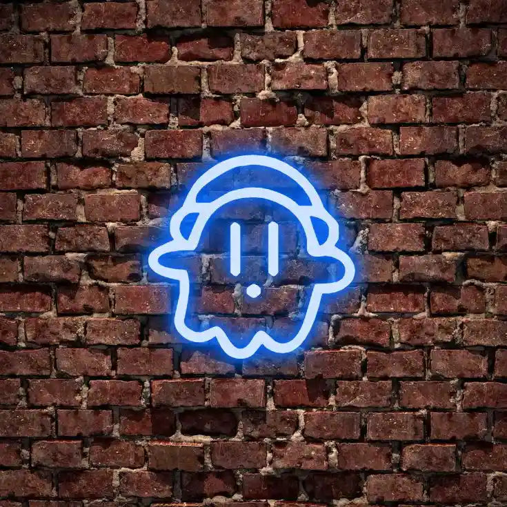 Little Ghost With Hat Halloween LED Neon Sign by LEDNeon's - Transform your space with Halloween LED Neon Sign