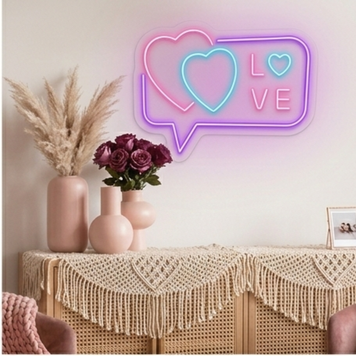 Love Found Online Couple Valentine's Day Neon Sign by LEDNeons 