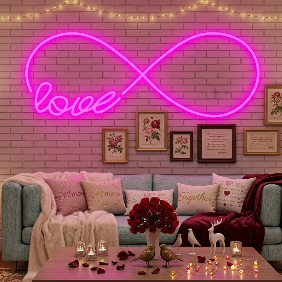 Love Valentine's Day Neon Sign by LEDNeons – Show your love with this beautiful neon design.