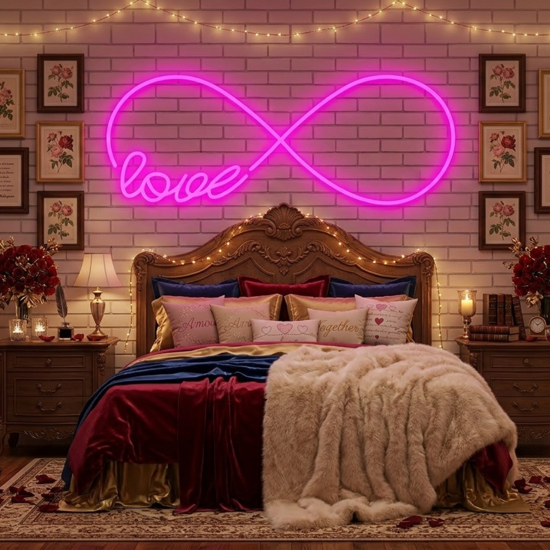 Love Valentine's Day Neon Sign by LEDNeons – Show your love with this beautiful neon design.