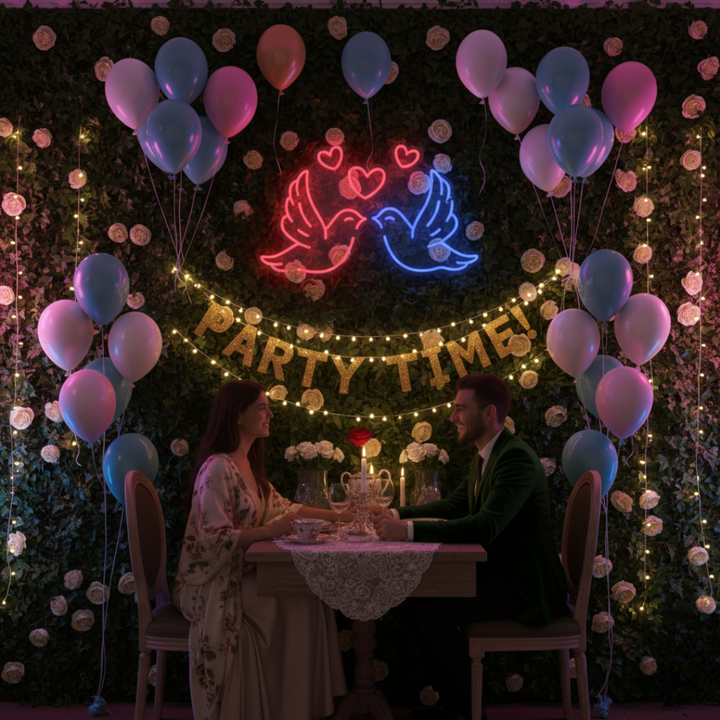 Lovebirds Neon Light Valentine's Day LED Neon Sign by LEDNeons - symbolizing love and togetherness