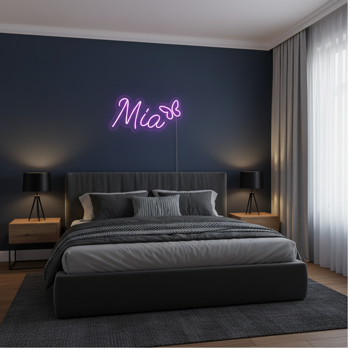 Mia Name Neon sign by LEDNeons.  Decorate your Space with this Personalized Neon Sign.