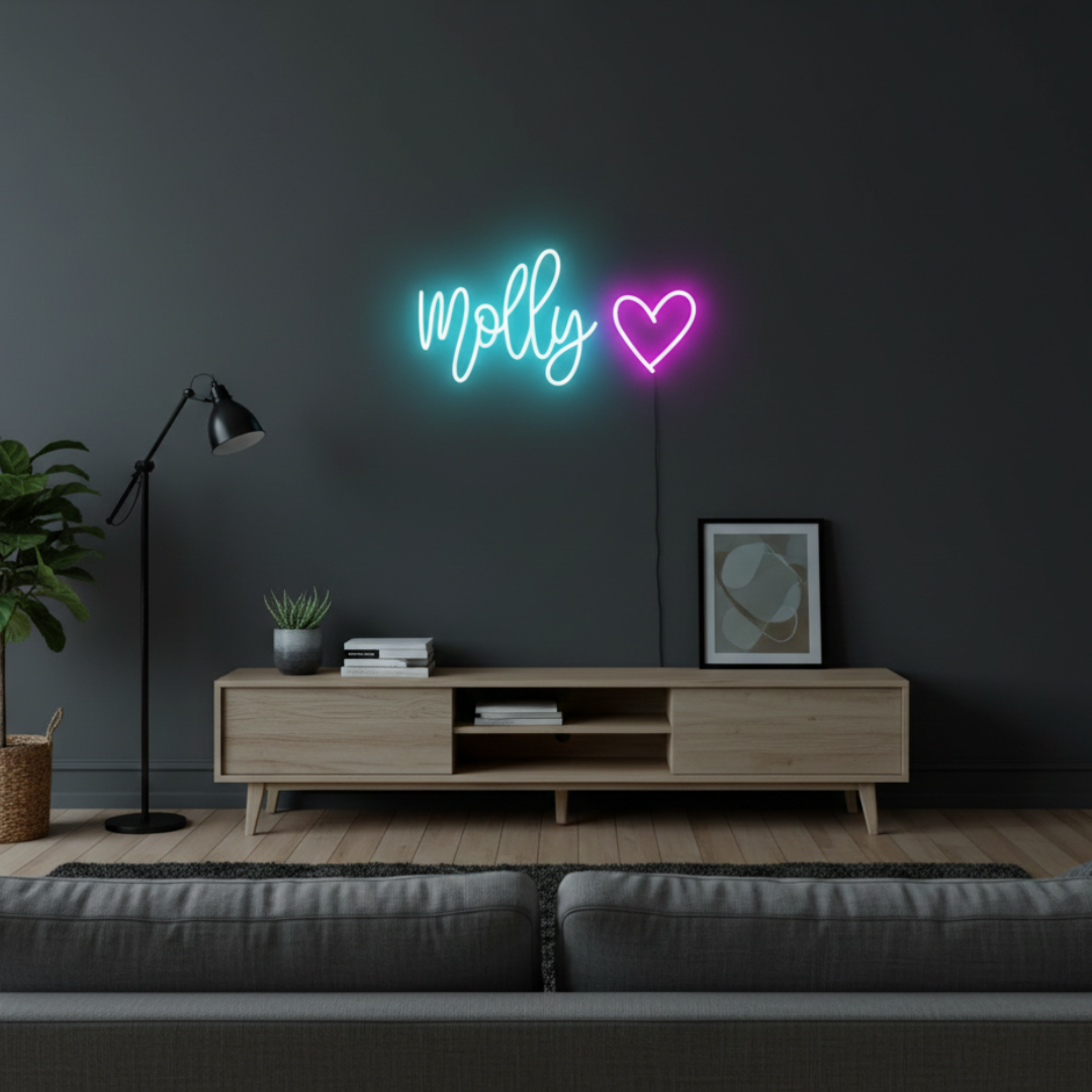 Molly Name LED Neon Sign by LEDNeons - Decorate Your Personal Space with this Custom bright Neon Sign.