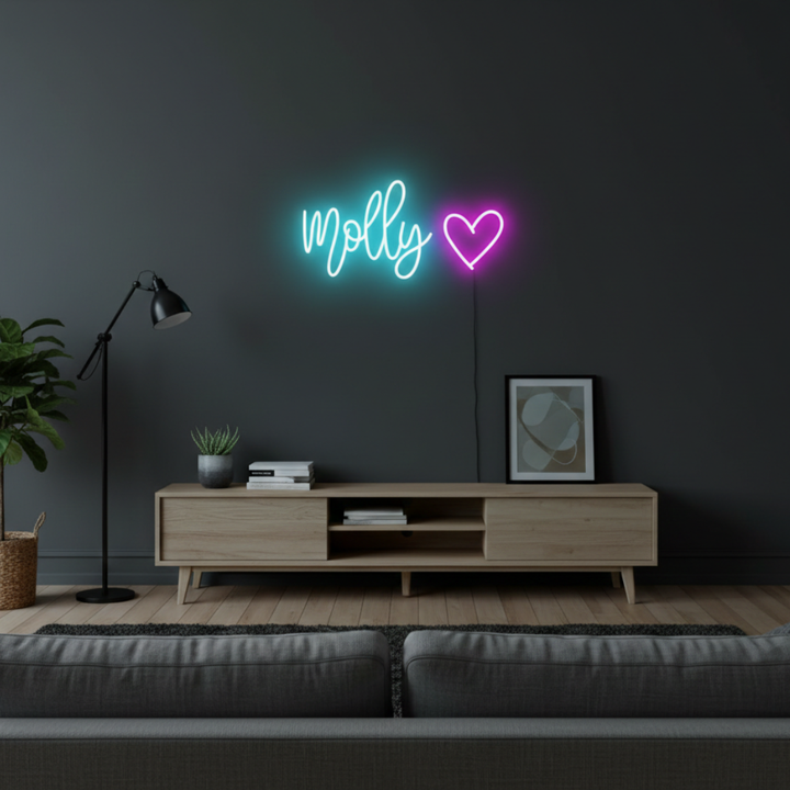 Molly Name LED Neon Sign by LEDNeons - Decorate Your Personal Space with this Custom bright Neon Sign.
