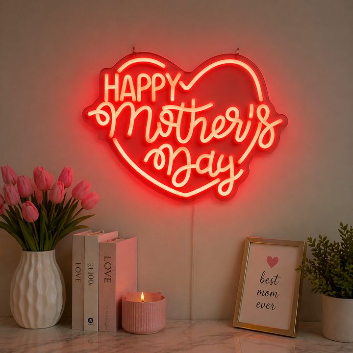 Happy Mother’s Day neon sign for gift 