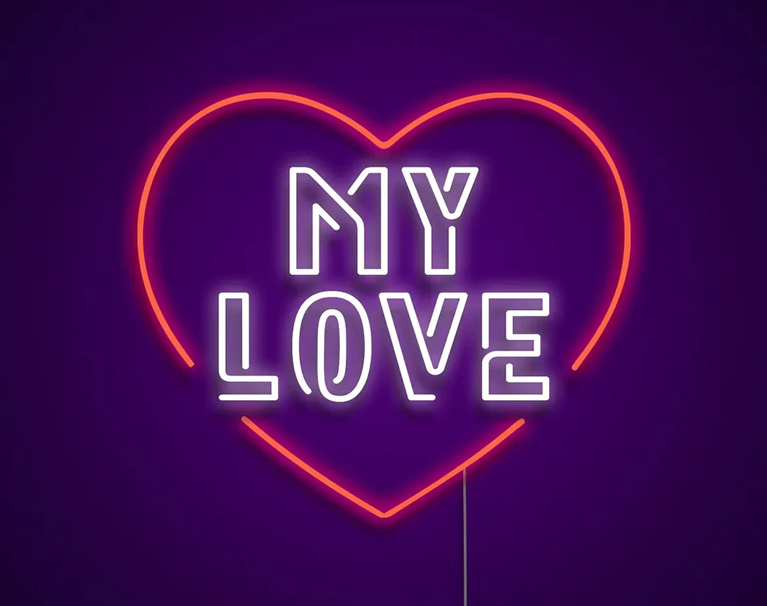 My Love Valentine's Day LED Neon Sign from LEDNeons - adding warmth and romance to homes, cafes, or parties