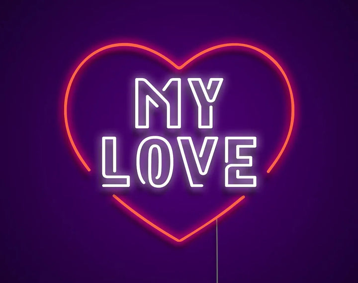 My Love Valentine's Day LED Neon Sign from LEDNeons - adding warmth and romance to homes, cafes, or parties