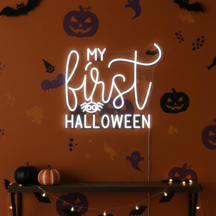 My First Halloween LED Neon Sign by LEDNeons - cute and spooky light-up décor for haunted celebrations