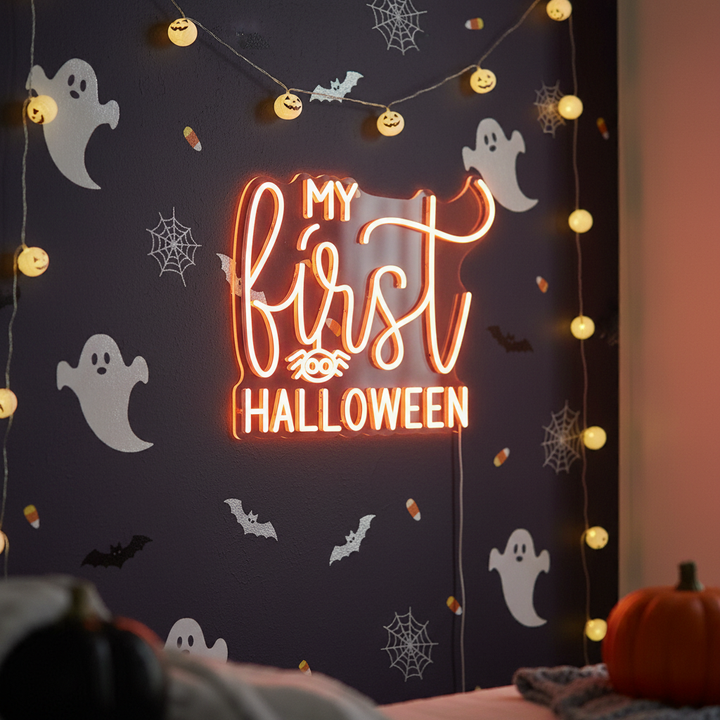 My First Halloween LED Neon Sign by LEDNeons - cute and spooky light-up décor for haunted celebrations