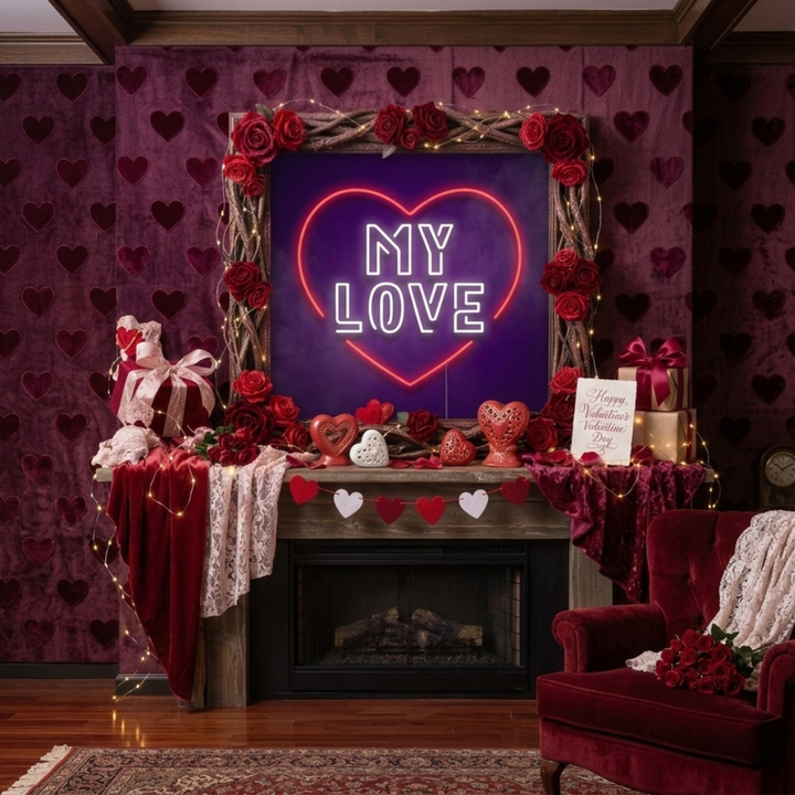 My Love Valentine's Day LED Neon Sign from LEDNeons - adding warmth and romance to homes, cafes, or parties